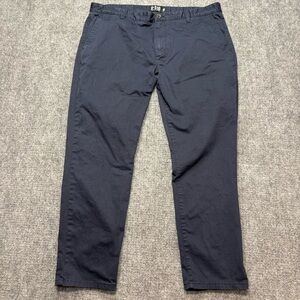 U510 Pants Mens 38x28 Blue Premium Cotton Garment Dyed Chino
